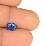 1.58-Carat Flawless Oval-Cut Sapphire from Ceylon (GRS)