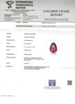 2.62-Carat IGI-Certified Unheated Pear-Shaped Pakistan Sapphire