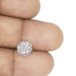 3.50-Carat 8.50mm Round VS-Clarity Colorless Sapphire (Unheated)