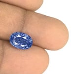 6.00-Carat VS-Clarity Velvety Cornflower Blue Kashmir Sapphire