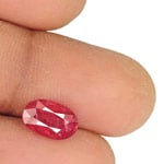 2.91-Carat IGI-Certified Unheated Intense Pinkish Red Ruby