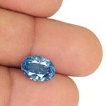 4.58-Carat Unheated Eye-Clean Velvety Blue Sapphire from Ceylon