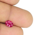 1.18-Carat Lustrous Pinkish Red Ruby from Mozambique (Unheated)