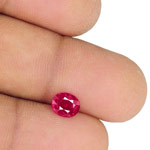 1.04-Carat Eye-Clean Lively Intense Pinkish Red Ruby (Unheated)