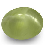 5.02-Carat Greyish Green Chrysoberyl Cat's Eye from India (IGI)