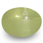 4.30-Carat Transparent Yellow Green Indian Chrysoberyl Cat's Eye