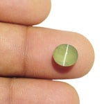 4.30-Carat Transparent Yellow Green Indian Chrysoberyl Cat's Eye