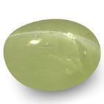 3.77-Carat 8mm Round Chrysoberyl Cat's Eye with Sharp Ray (IGI)