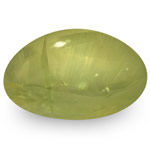 2.87-Carat Attractive Yellow Green Natural Chrysoberyl Cat's Eye