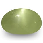 2.66-Carat Grey Green Chrysoberyl Cat's Eye with Super Sharp Ray