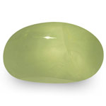 3.55-Carat Yellow Green Chrysoberyl Cat's Eye with Sharp Ray