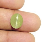 6.01-Carat Transparent Chrysoberyl Cat's Eye (Strong Chatoyance)