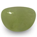 5.81-Carat Grey Green Chrysoberyl Cat's Eye with Sharp Ray (IGI)