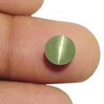 3.56-Carat Round Chrysoberyl Cat's Eye with Strong Chatoyance