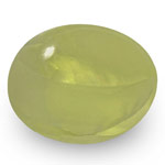 3.59-Carat Greenish Yellow Chrysoberyl Cat's Eye from India