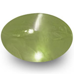 3.63-Carat Intense Yellowish Green Indian Chrysoberyl Cat's Eye