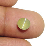 3.02-Carat Natural Chrysoberyl Cat's Eye with Strong Chatoyance