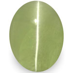 3.32-Carat Intense Yellowish Green Indian Chrysoberyl Cat's Eye