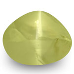 3.01-Carat 7mm Round Transparent Chrysoberyl Cat's Eye (IGI)