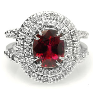 3.03-Carat GRS Certified Ruby Ring
