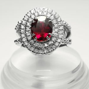 3.03-ct GRS certified Ruby ring