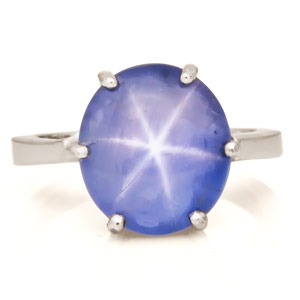 Ceylon Blue Star Sapphire Ring