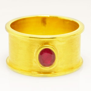 0.89-Carat Burmese Ruby Ring