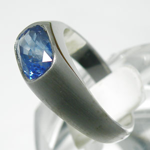 2.55-Carat Sapphire Men's Ring