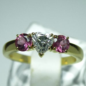 0.52-Carat Heart-Shaped Diamond Ring