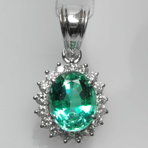 2.31-Carat Zambian Emerald Pendant