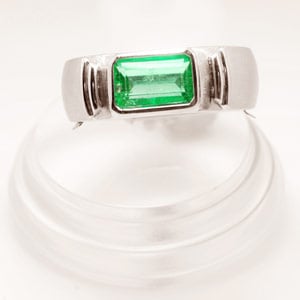 1.83-Carat Colombian Emerald Men's Ring
